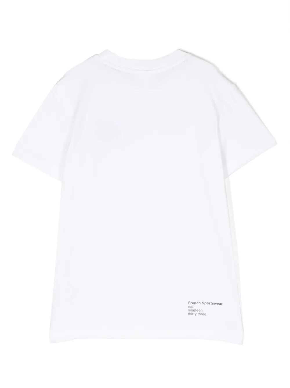 Lacoste Kids T-shirt met geborduurd logo - Wit