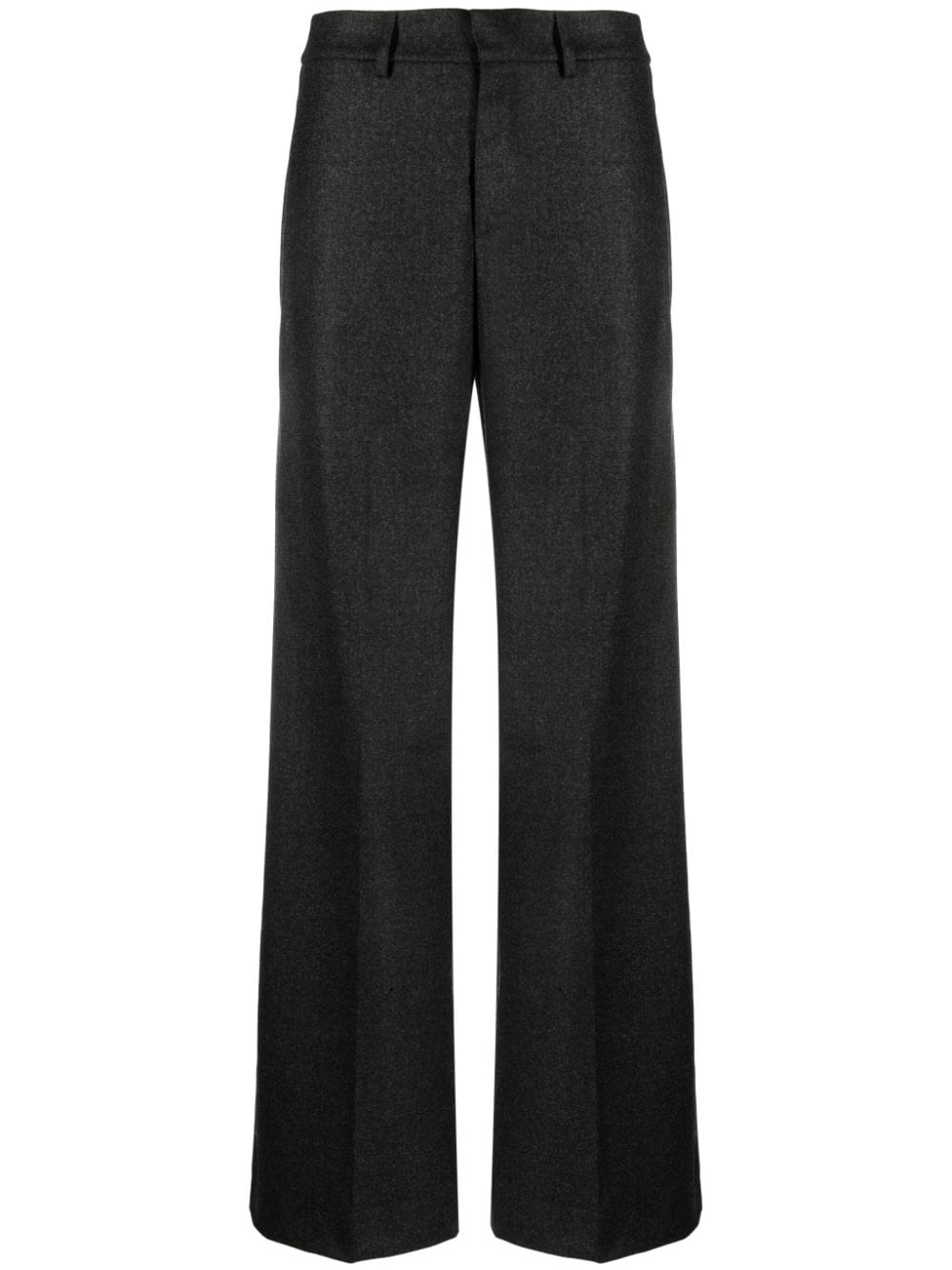P.a.r.o.s.h High-waist Wide-leg Tailored Trousers In Grey