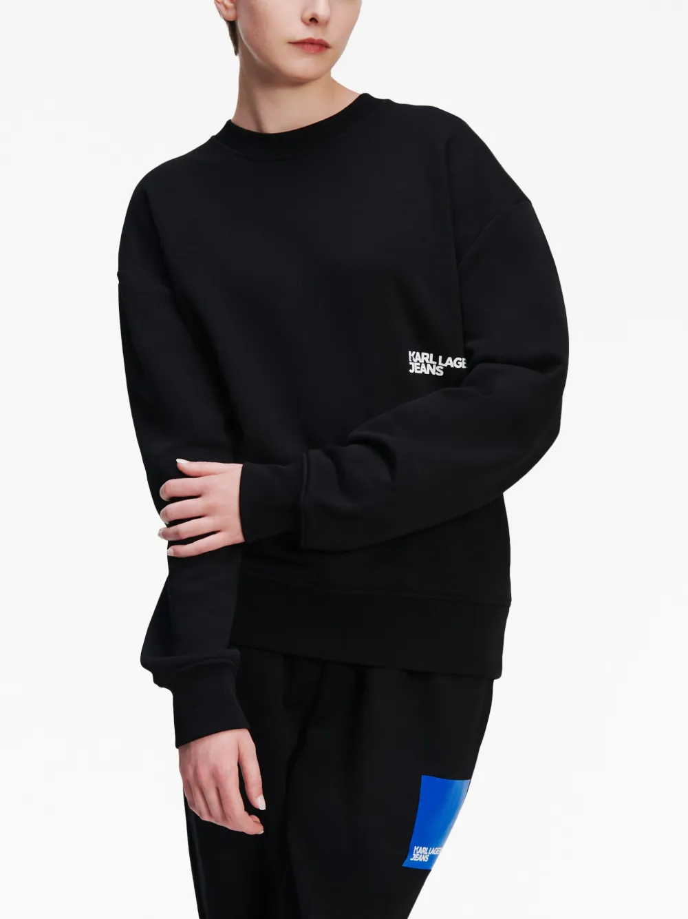 Karl Lagerfeld Jeans Sweater met print - Zwart