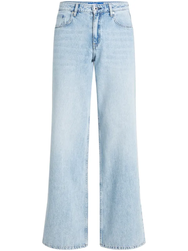 Karl Lagerfeld Jeans ミッドライズ ワイドジーンズ - Farfetch