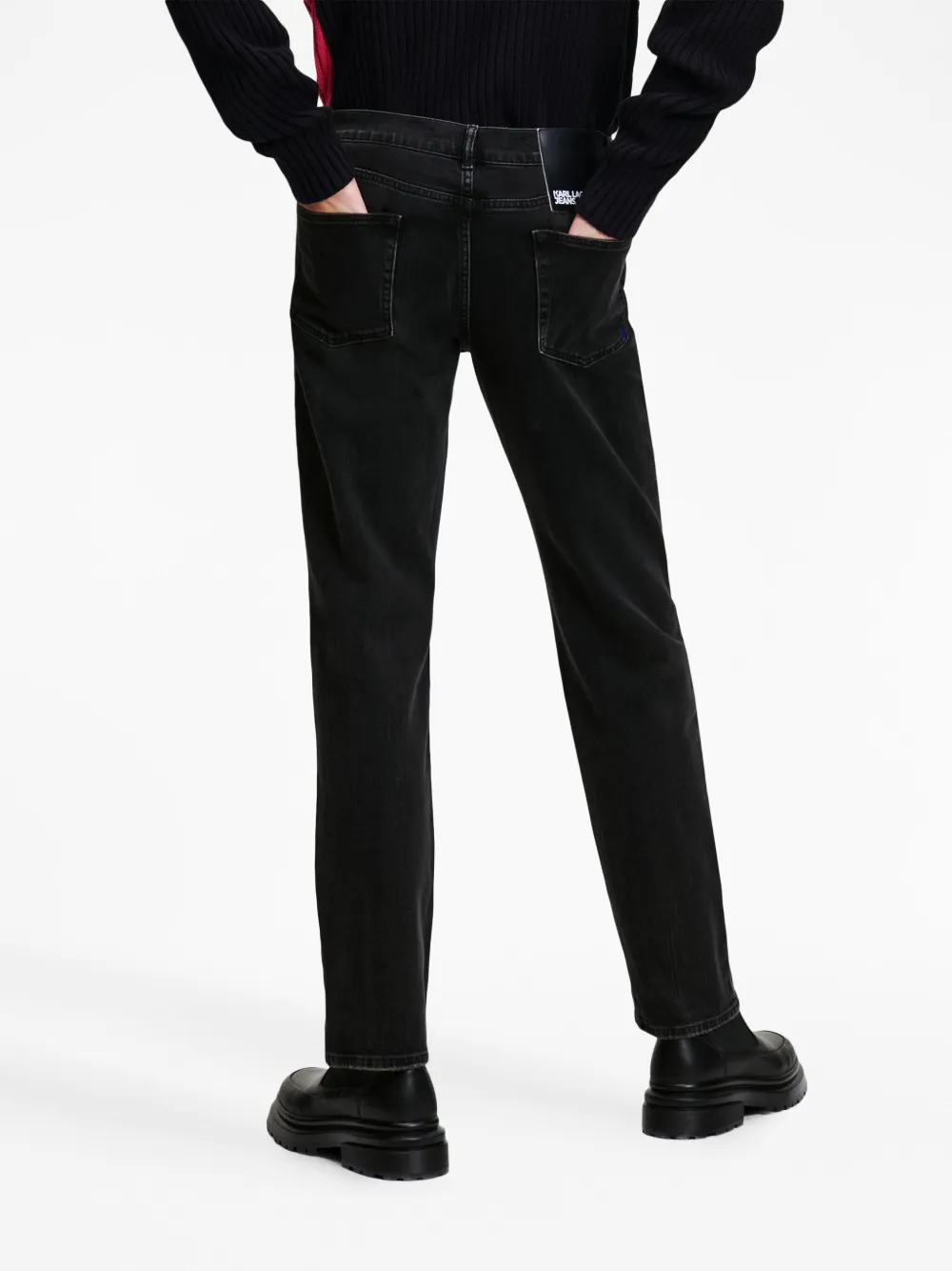 Karl Lagerfeld Jeans Straight jeans Zwart