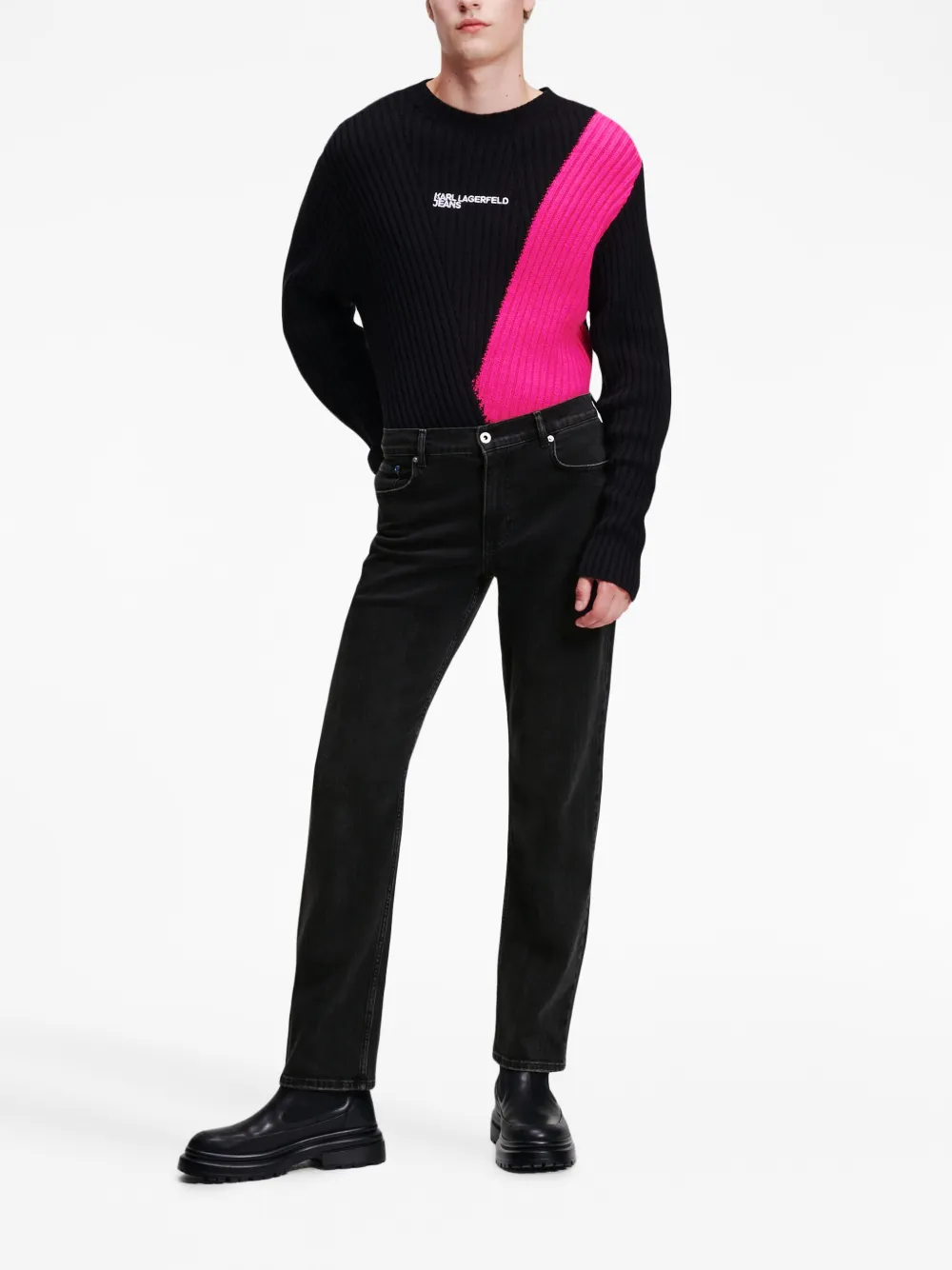 Karl Lagerfeld Jeans Straight jeans - Zwart