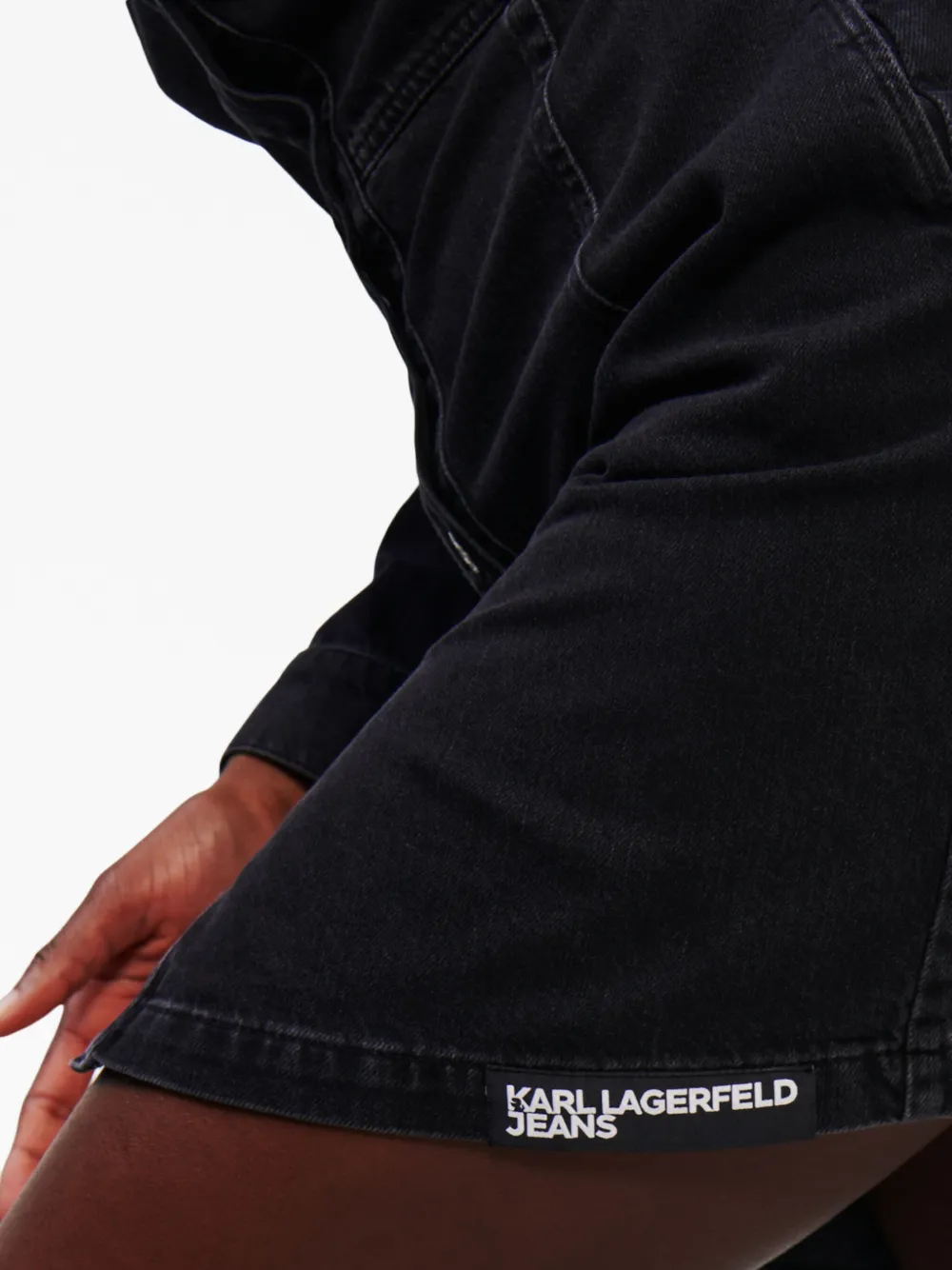 Karl Lagerfeld Jeans デニム ミニドレス | ブラック | FARFETCH JP