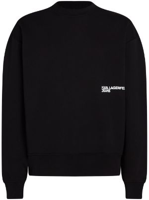 Karl Lagerfeld Jeans monogram-jacquard crew-neck Jumper - Farfetch