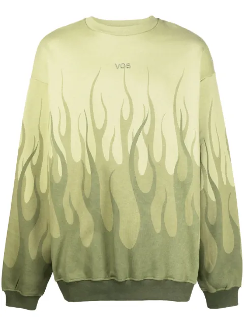 Vision Of Super flame-printed sweatshirt