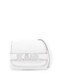 Karl Lagerfeld K/Letters recycled-leather shoulder bag - White