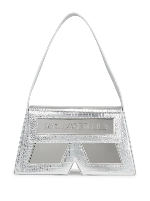 Karl Lagerfeld IKON/K crocodile-effect shoulder bag