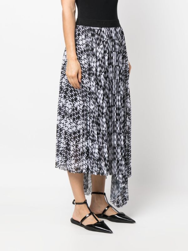 Leopard Jacquard Midi Skirt