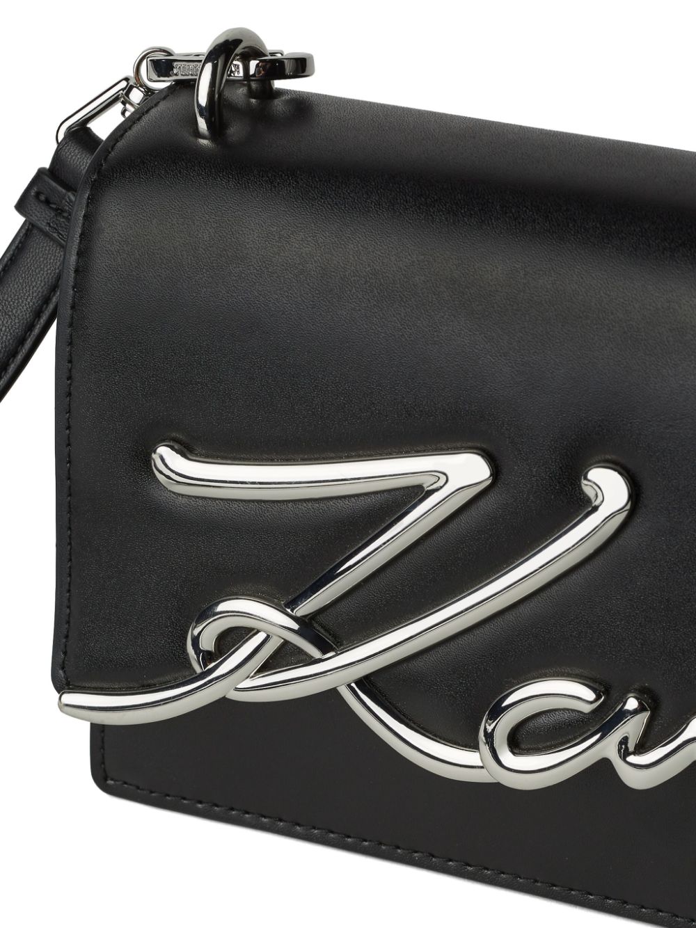 Karl Lagerfeld Signature leather shoulder bag WOMEN