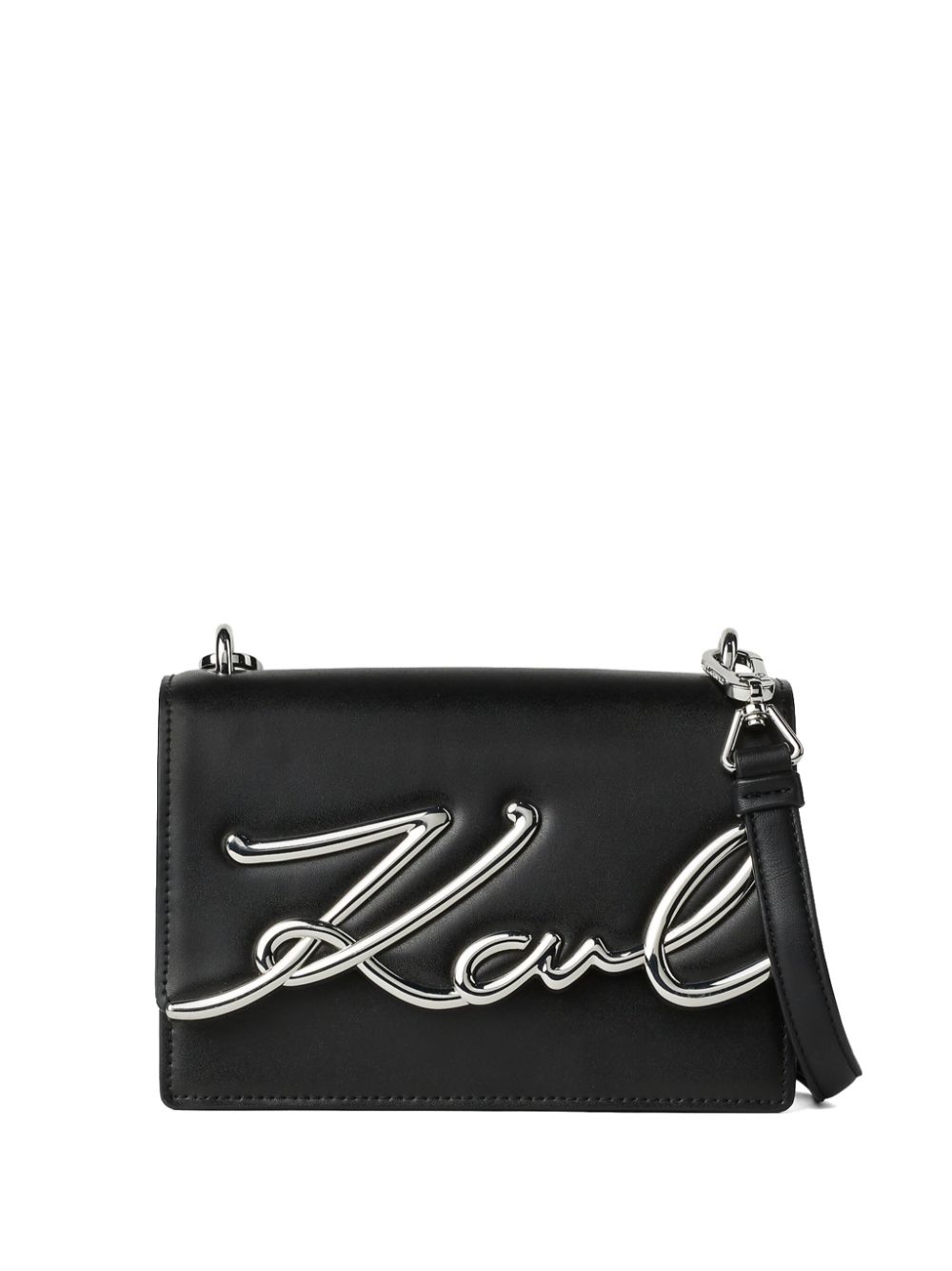 Karl Lagerfeld Signature leather shoulder bag WOMEN