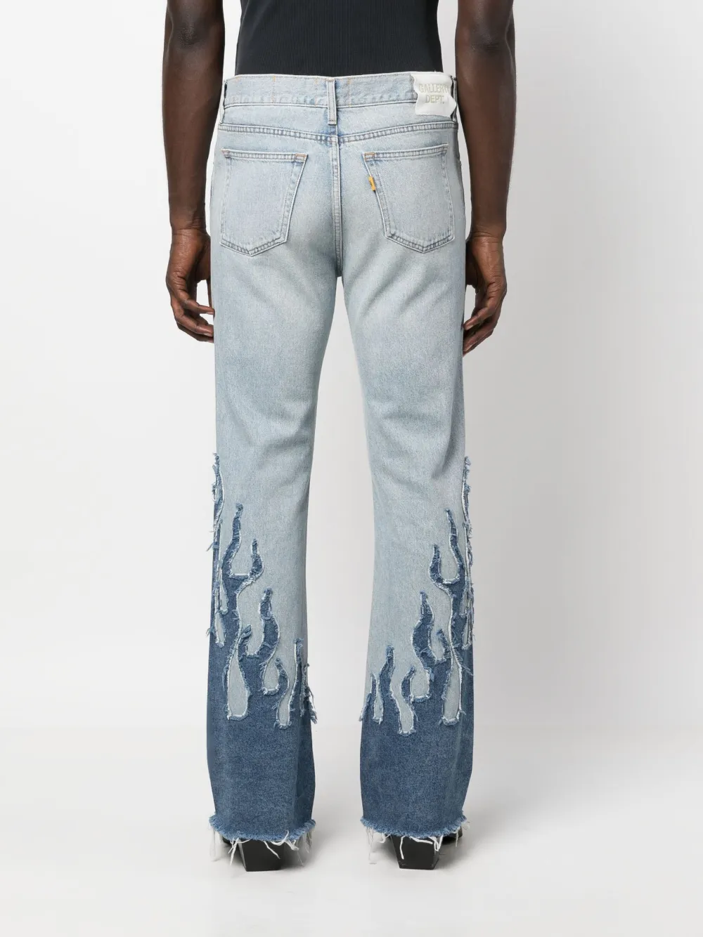 Shop Gallery Dept. La Blvd Flared Jeans In Blue