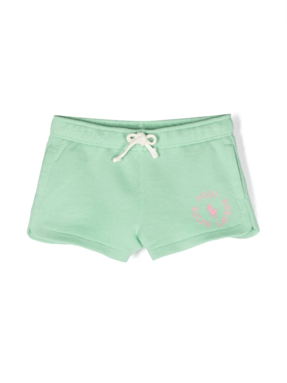 Polo Ralph Lauren Logo-print Cotton Track Shorts In Green