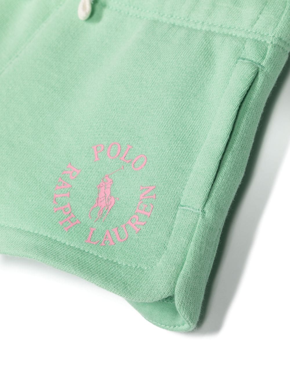 Ralph Lauren Kids logo-print track shorts - Groen