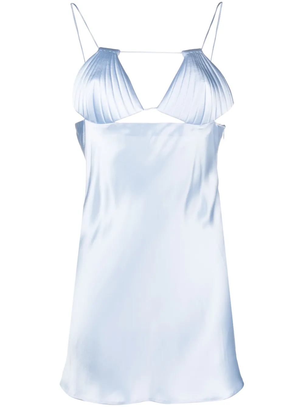 Bevza Mermaid Mini Dress In Blue | ModeSens