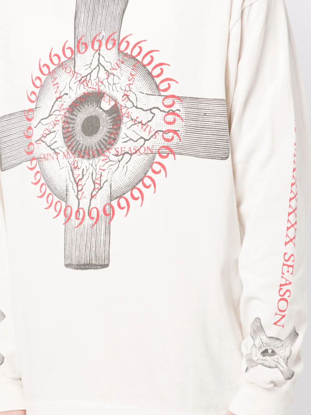 graphic-print long-sleeve T-shirt