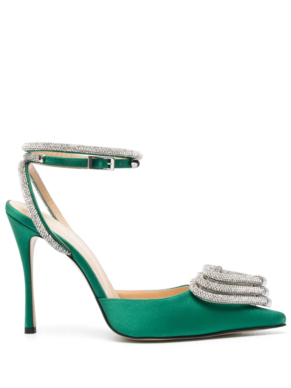 MACH MACH Triple Heart 110mm Crystal embellished Pumps Farfetch