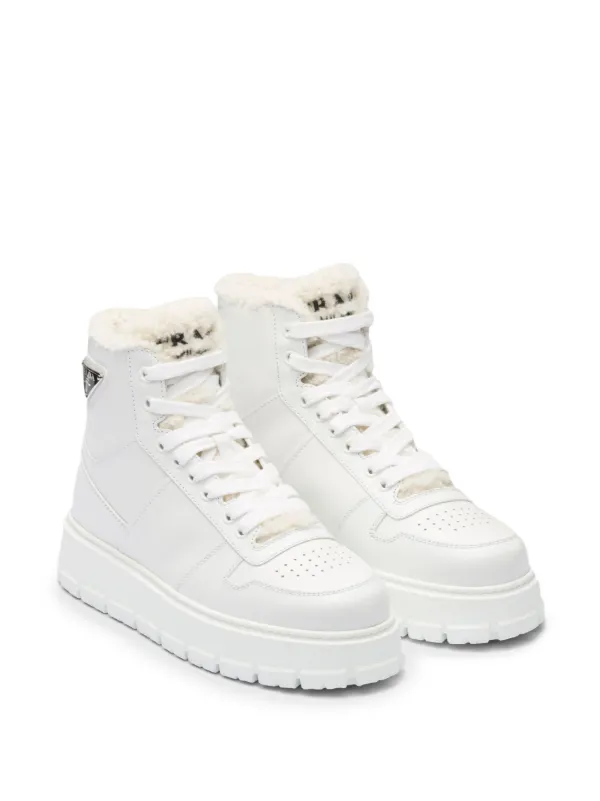 Prada high sale top sneakers womens