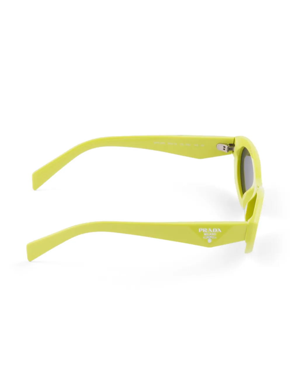 Prada Eyewear Symbole zonnebril met ovaal montuur - Geel