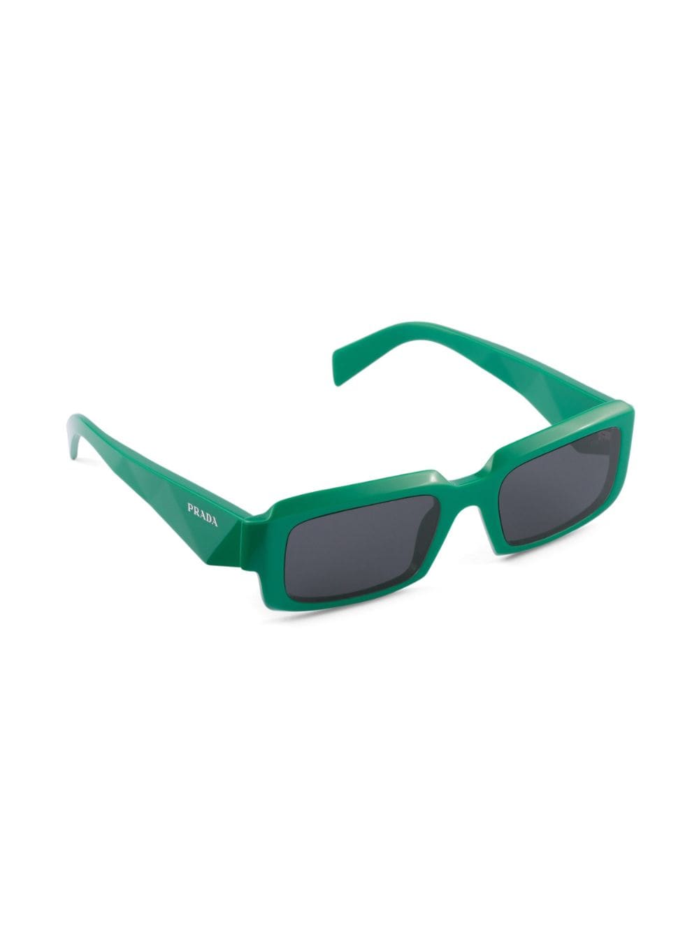 Prada Eyewear Zonnebril met rechthoekig montuur - Groen