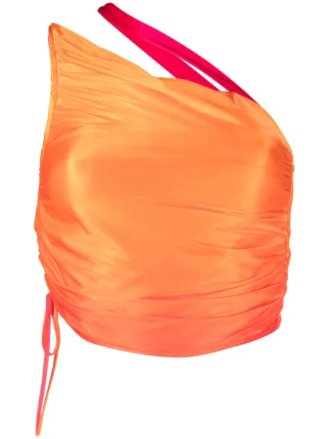 ANDREĀDAMO gradient-effect one-shoulder top