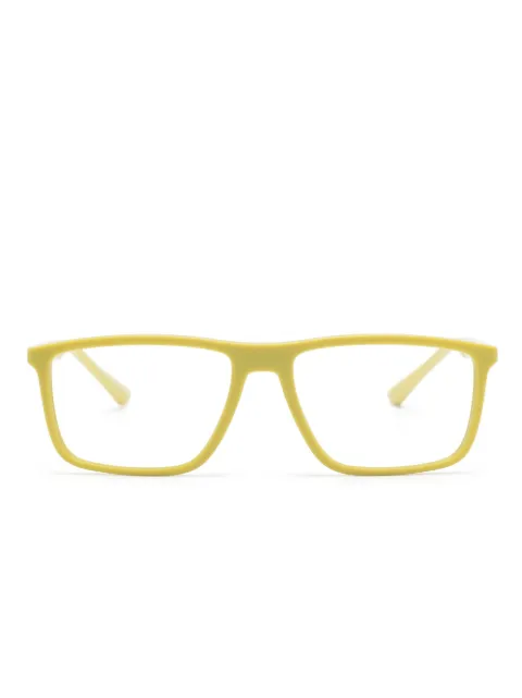 Emporio Armani logo-plaque square-frame glasses 