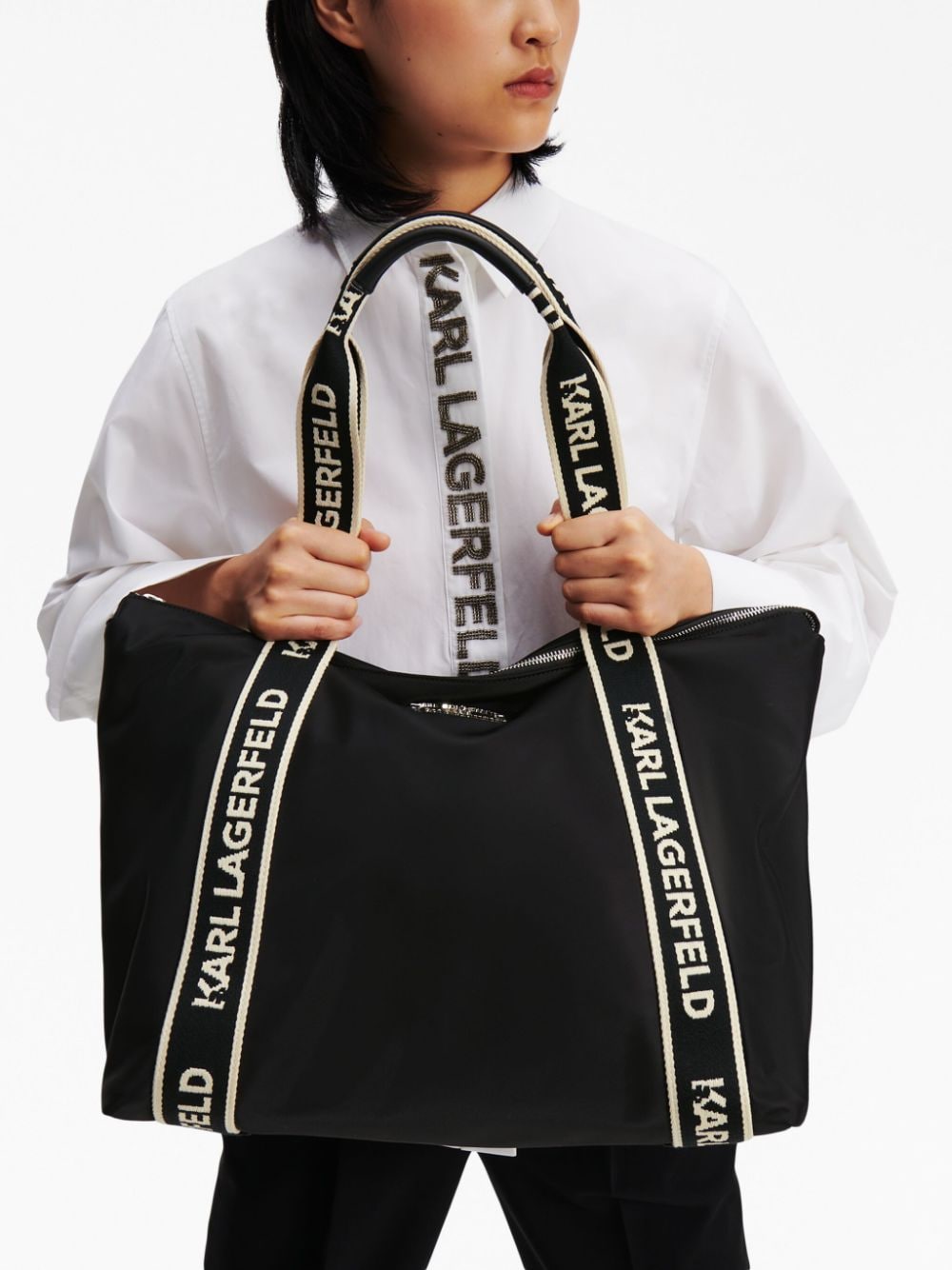 Karl Lagerfeld logo-embellished Tote Bag - Farfetch