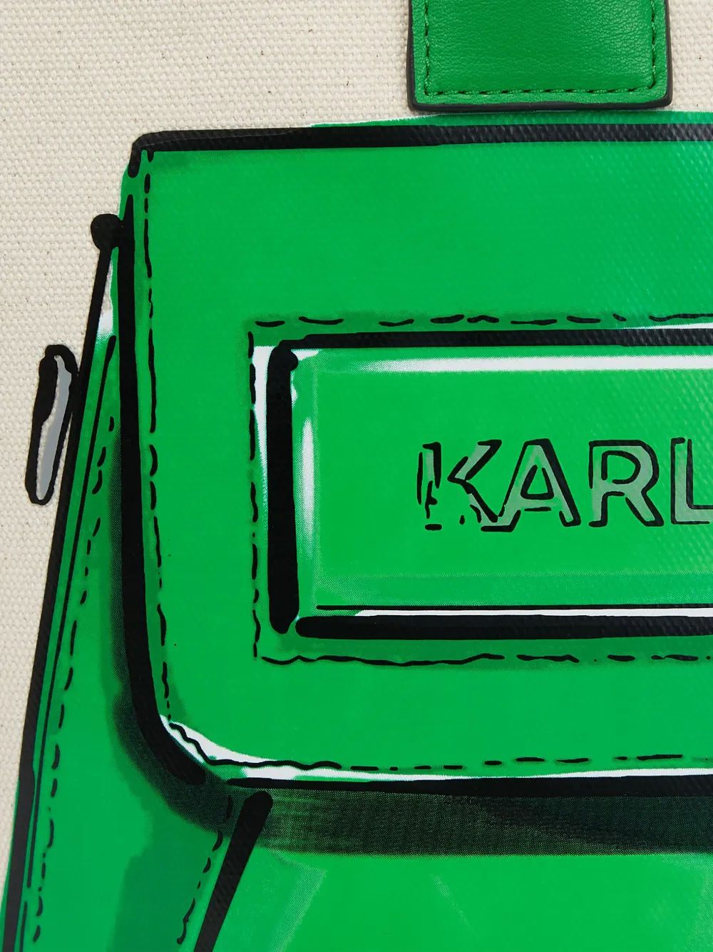 Karl Lagerfeld IKON K canvas shopper Beige