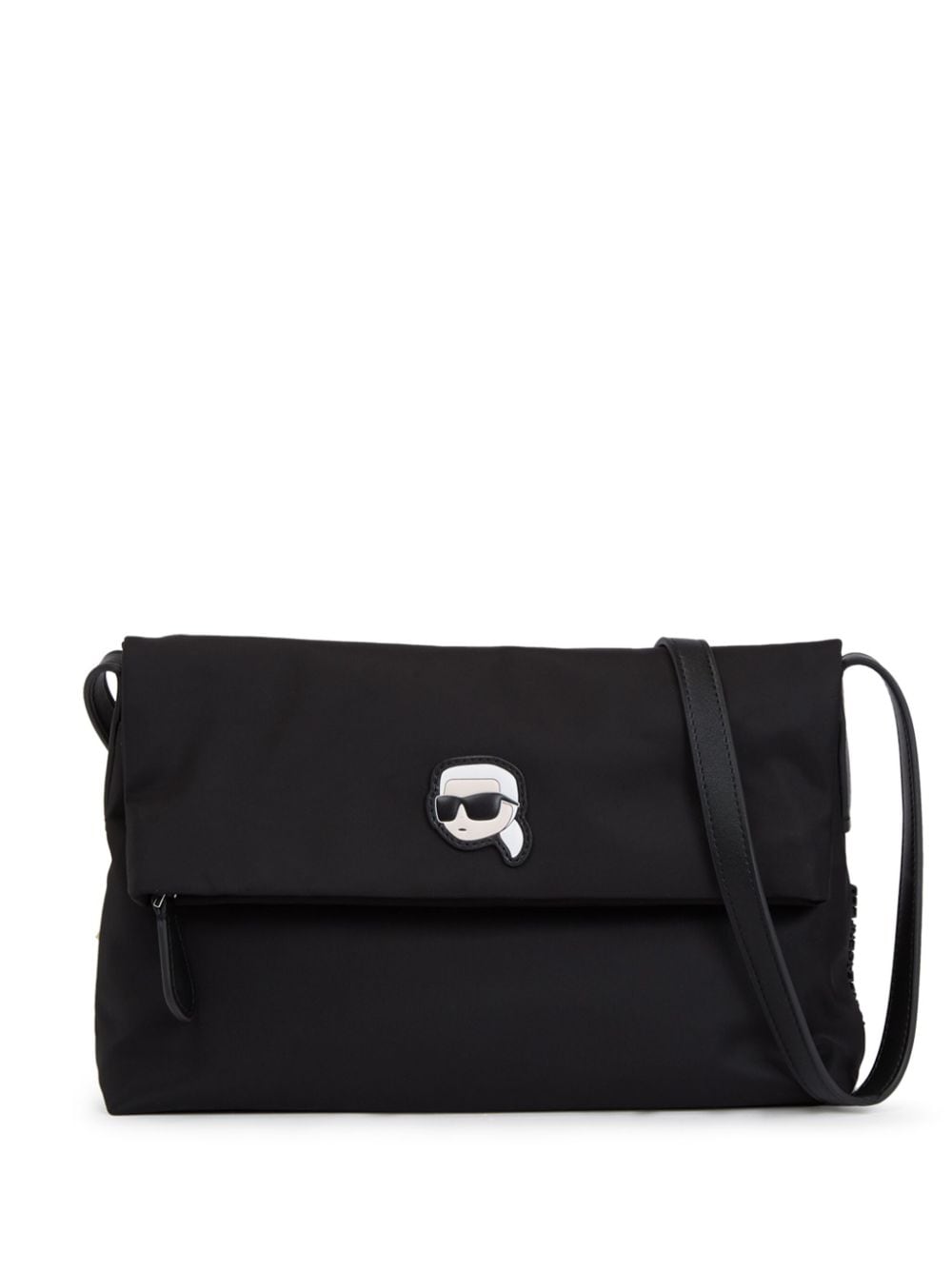 Karl Lagerfeld K/ikonik 2.0 Foldover-top Bag In Black