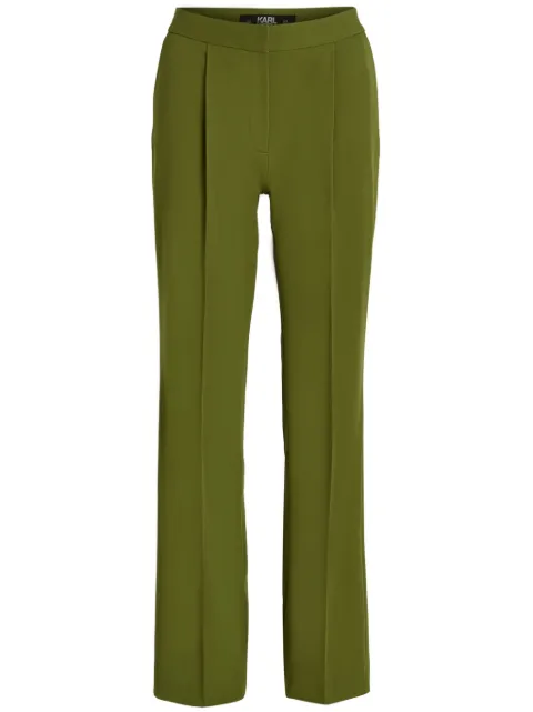 Karl Lagerfeld pleated-edge tailored trousers