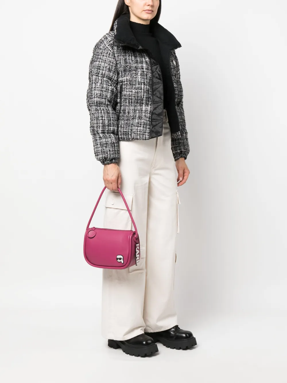 Karl Lagerfeld K/ikonik schoudertas - Roze
