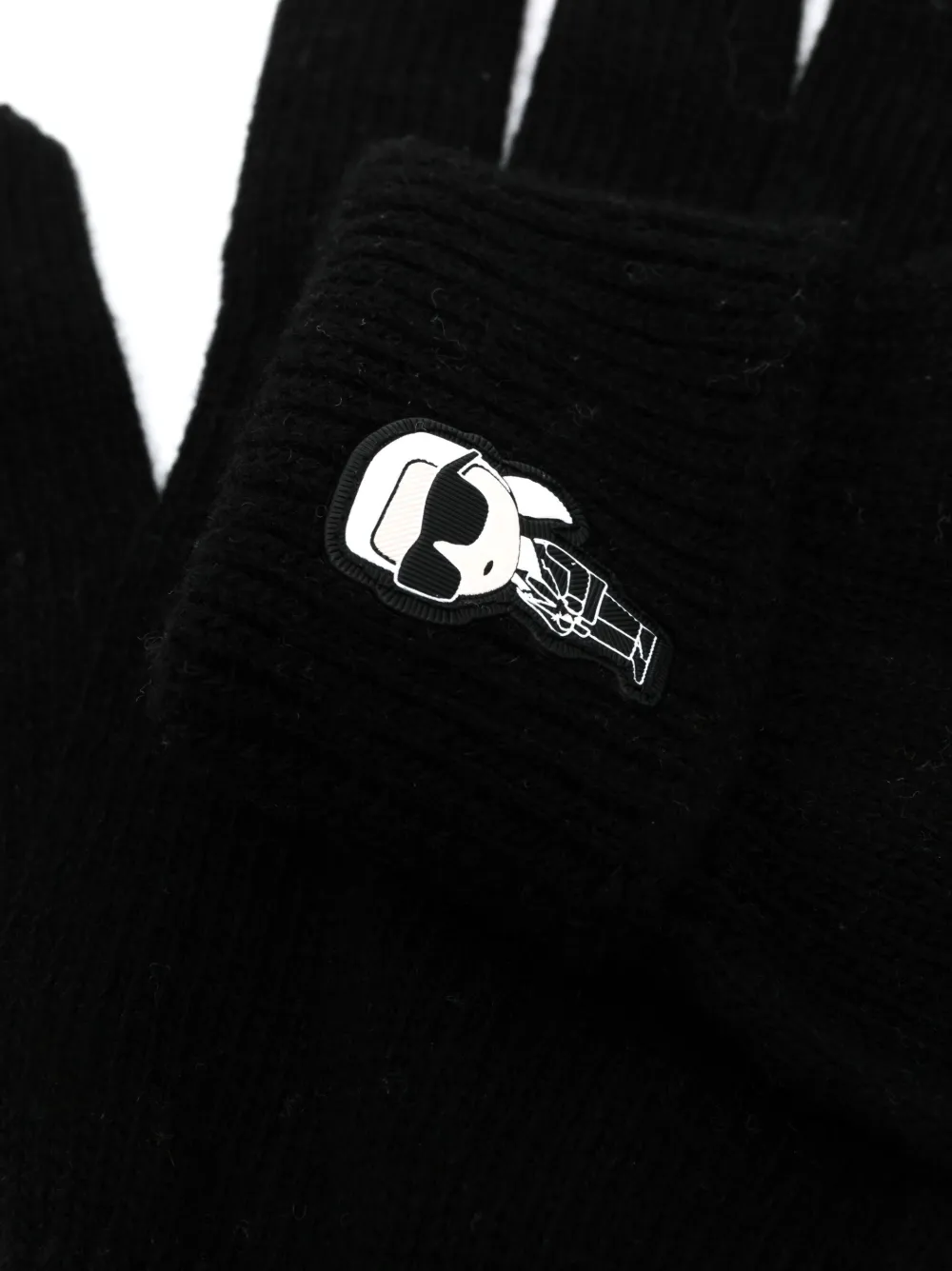 Karl Lagerfeld Gestrickte Ikon Handschuhe | Image 2