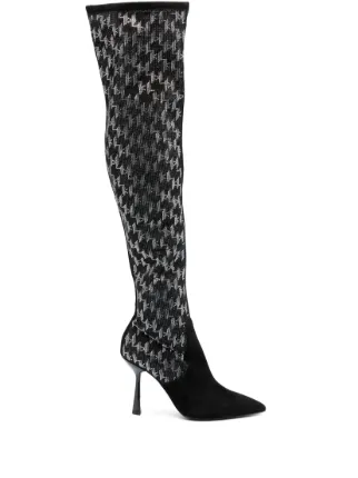 Karl lagerfeld on sale thigh high boots
