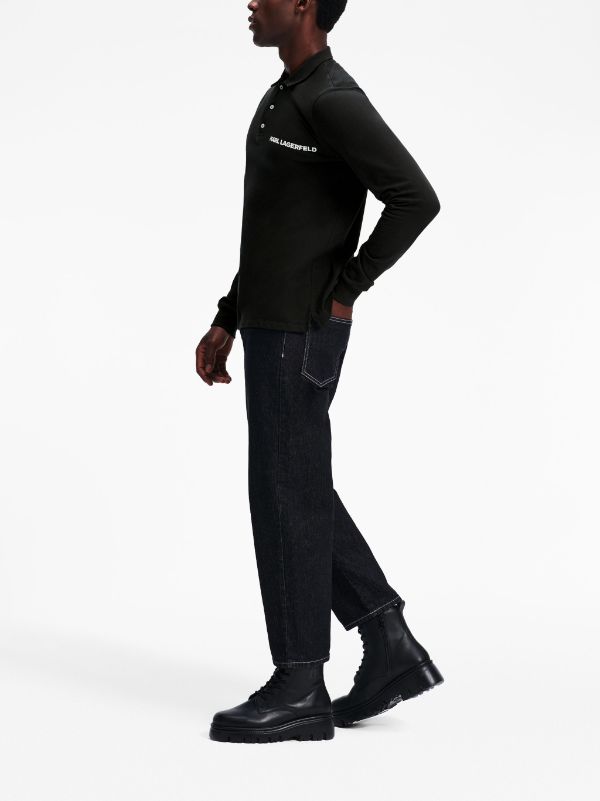 Karl Lagerfeld Karl Cotton Piqué Weave Polo Shirt - Farfetch