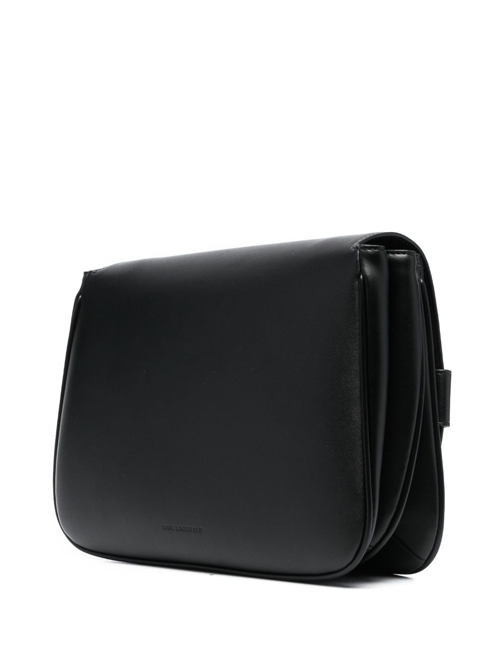 Shop Karl Lagerfeld K/letters Flap Shoulder Bag In Black