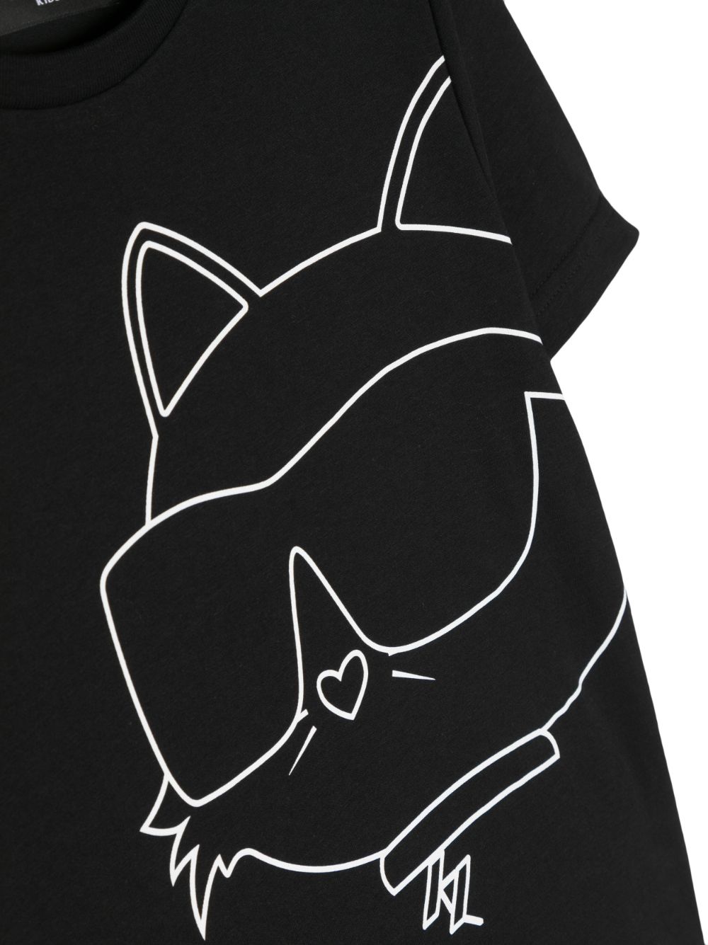 Shop Karl Lagerfeld Choupette-print Cotton T-shirt In Black
