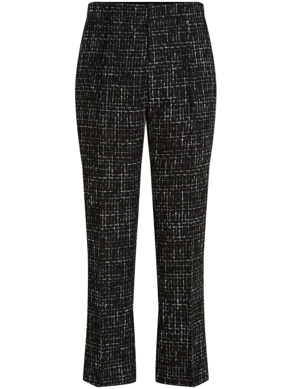 Karl Lagerfeld Boucle-hose Mit Geradem Bein In Black