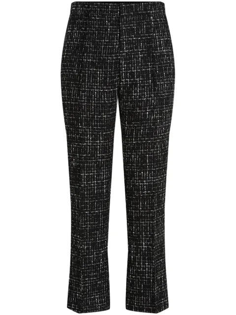 Karl Lagerfeld straight leg bouclé trousers
