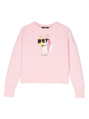 Karl Lagerfeld Kids Ikonik Karl logo-print Sweatshirt - Farfetch