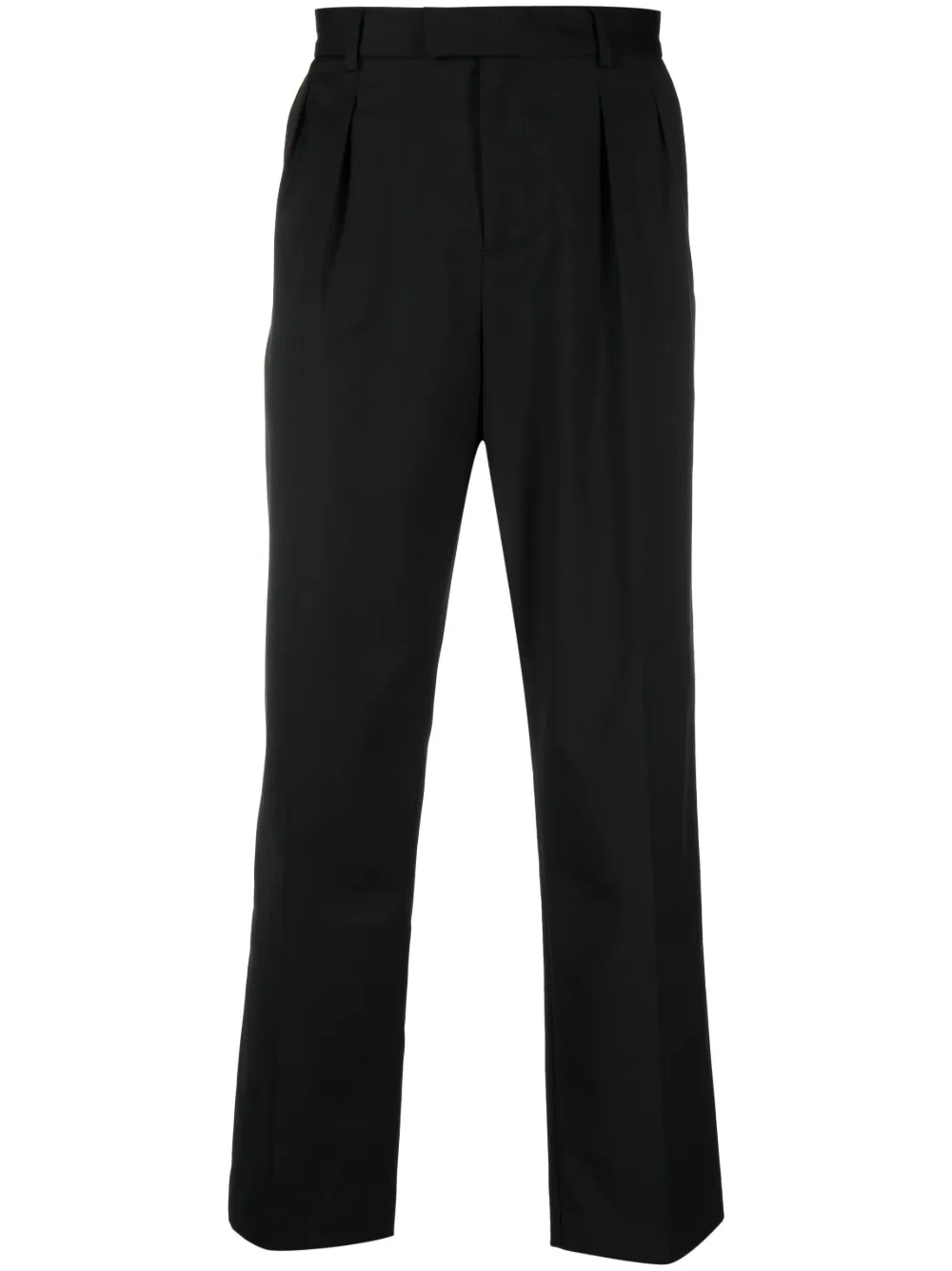 Karl Lagerfeld logo-embroidered pleat-detail Tailored Trousers - Farfetch