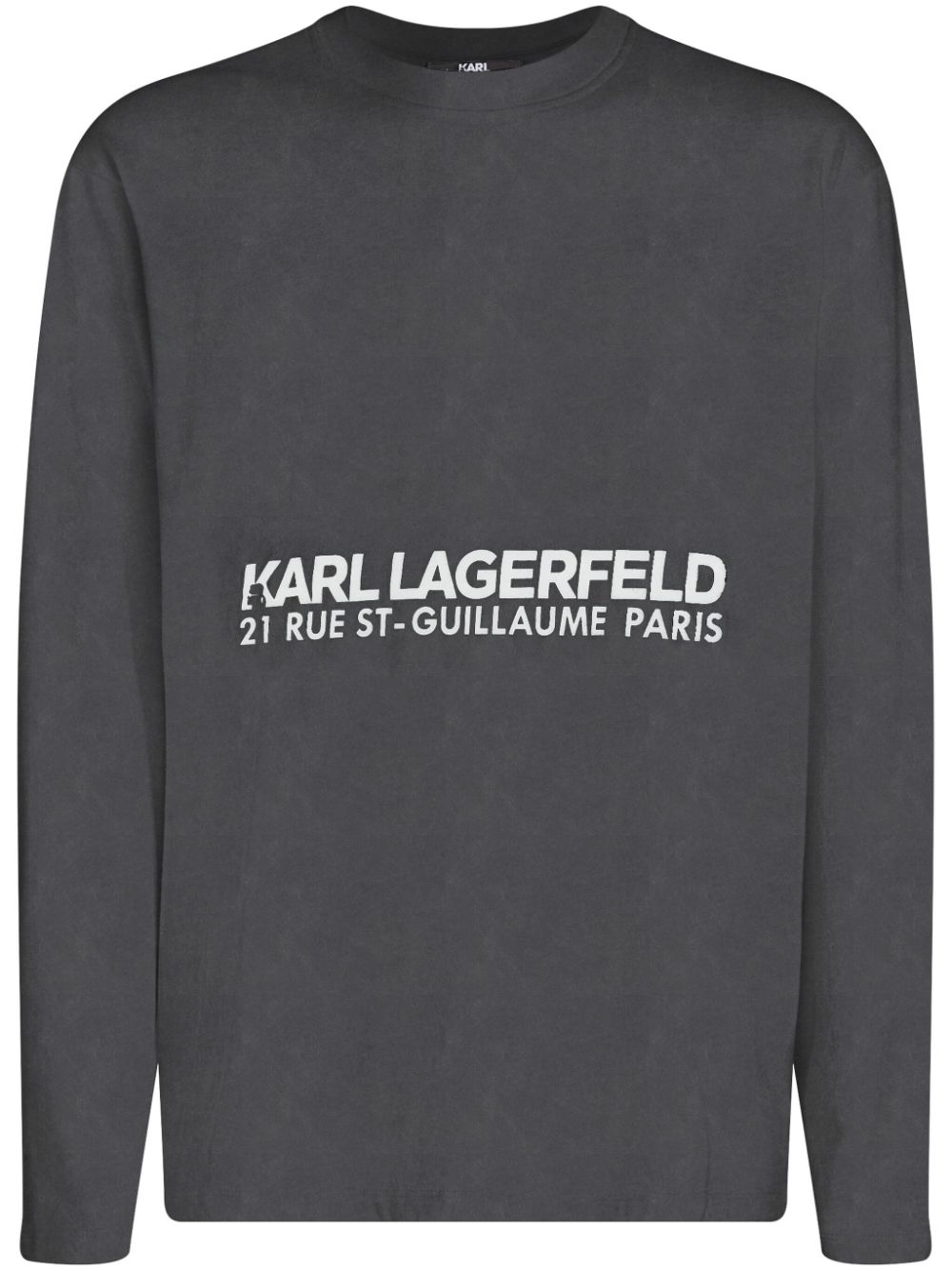 Karl Lagerfeld Organic Cotton Crew Neck Sweatshirt In 437