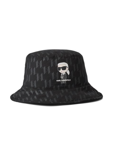 Karl Lagerfeld Kids Ikonik Karl-print monogram-pattern bucket hat