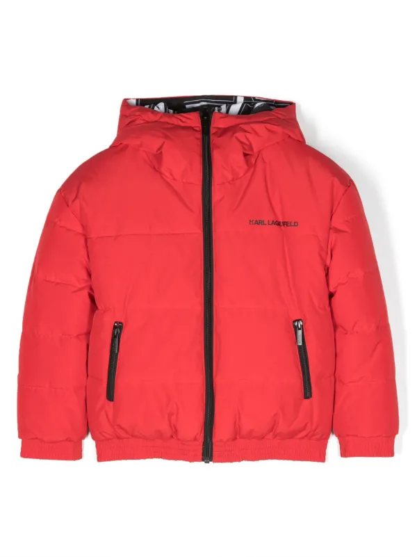 Karl lagerfeld classic online hooded puffa jacket