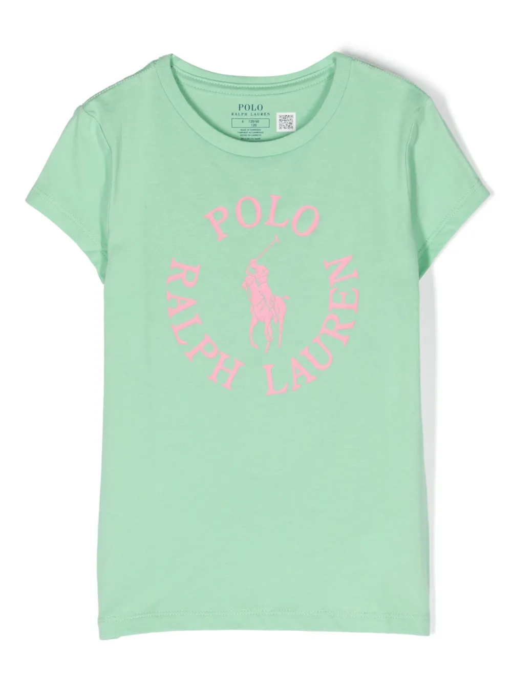 POLO RALPH LAUREN KIDS logo-print cotton T-shirt | Green | Image 1