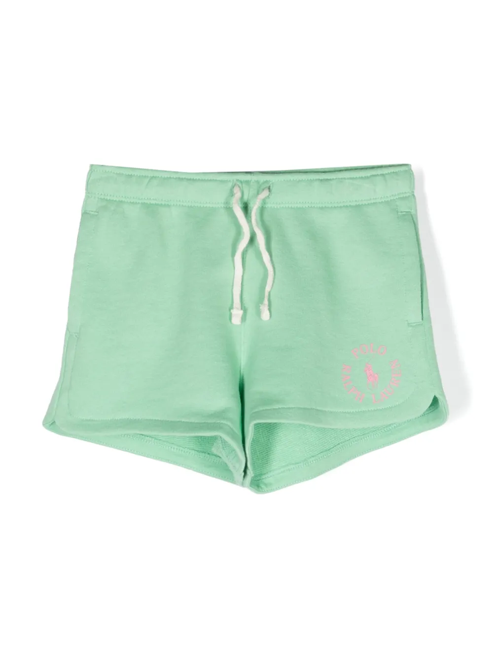 Polo Ralph Lauren Logo-print Cotton Track Shorts In Green