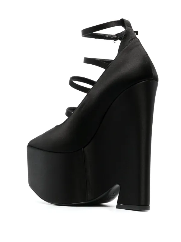 【送料&関税込】Versace Tempest Platform Pumps Versace Tempest 170mm Platform Pumps | Black | FARFETCH