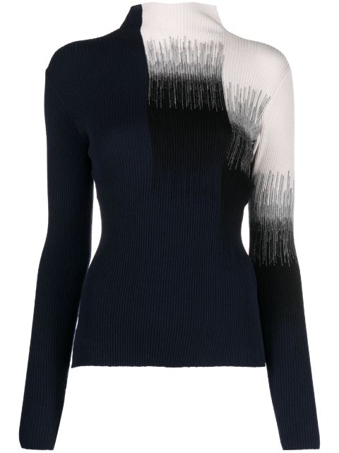 Giorgio Armani - gradient-effect knit jumper