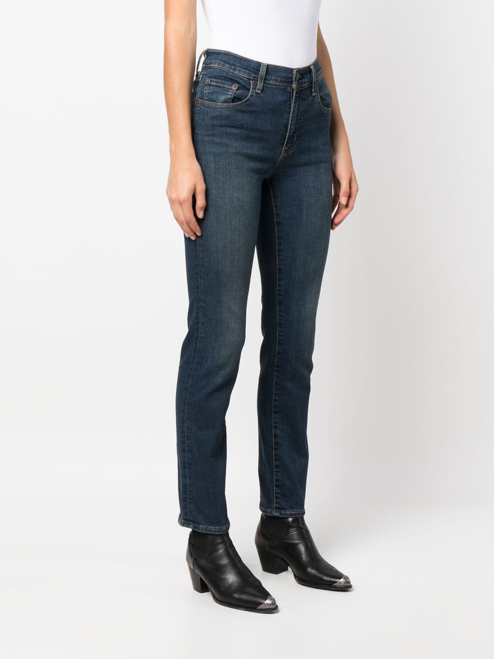 Shop Levi's 724 High-rise Slim-fit Jeans In Blue