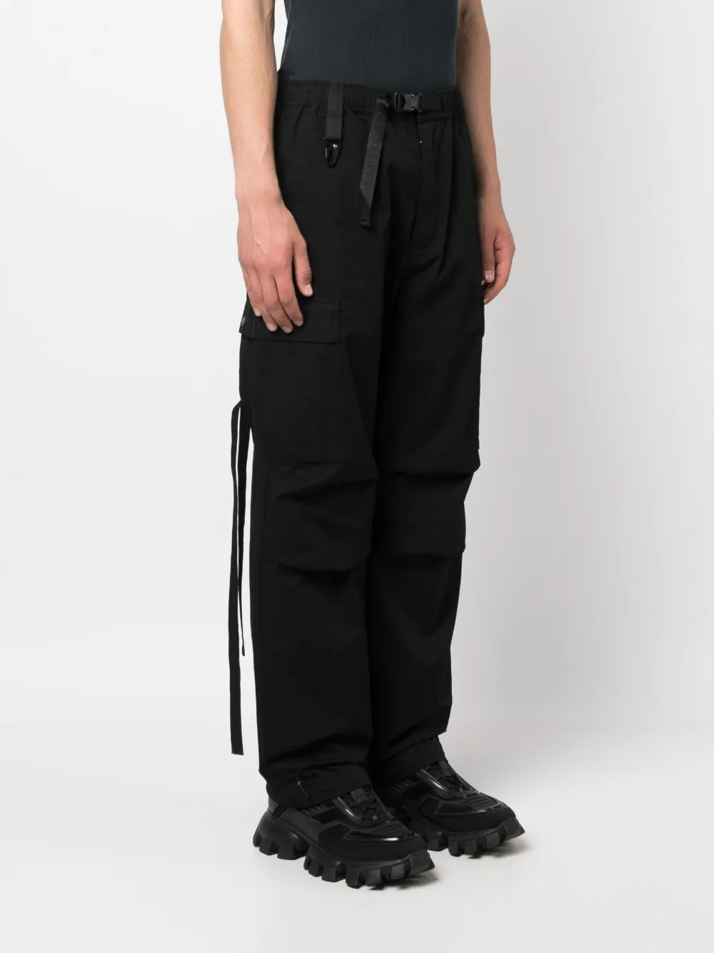 Maharishi Beltedwaist Cargo Track Pants In Black ModeSens