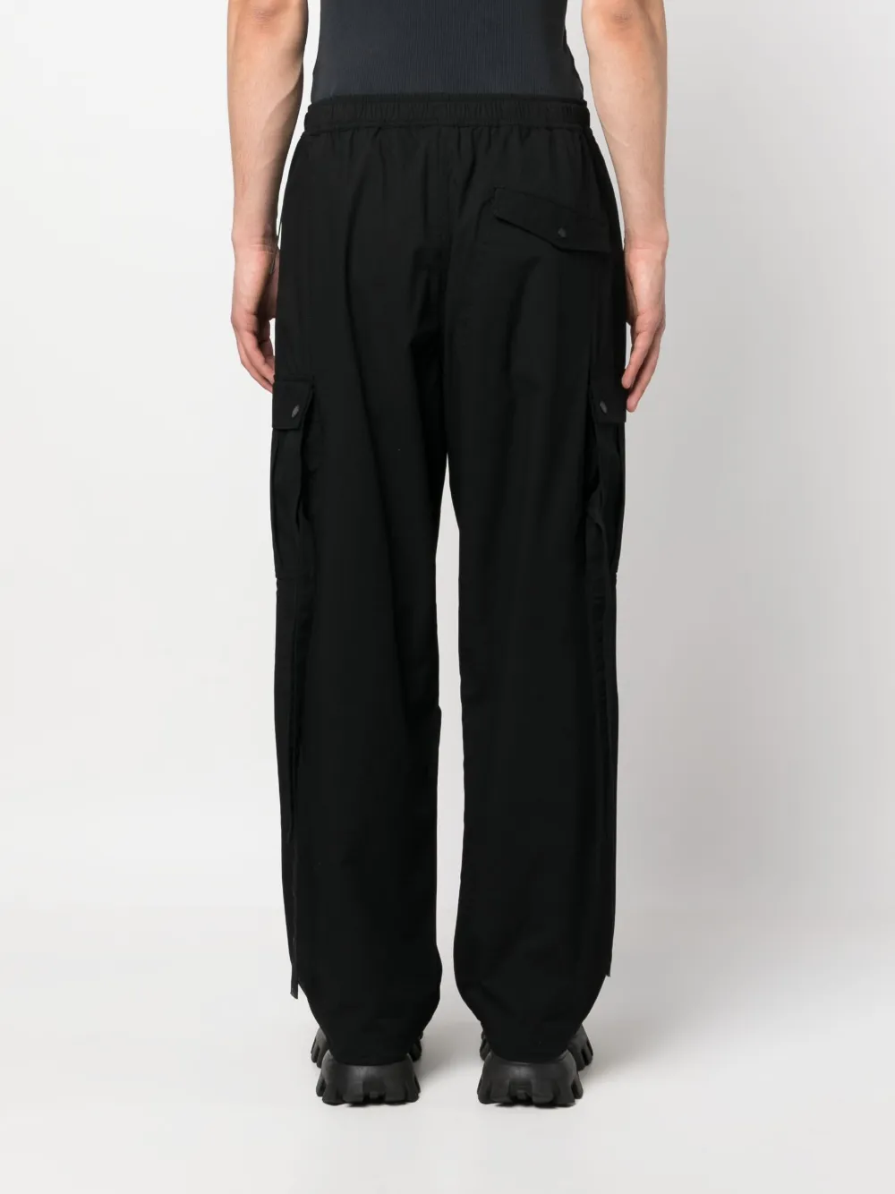 Maharishi Beltedwaist Cargo Track Pants In Black ModeSens