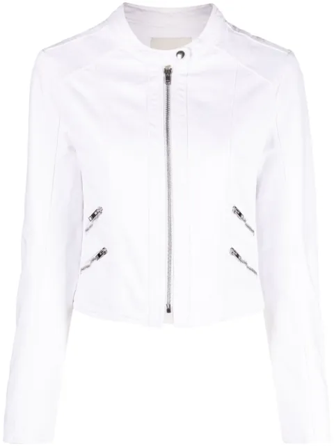 ISABEL MARANT Leys band-collar denim jacket